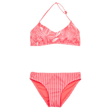 Textil Dívčí Bikini Roxy VACAY FOR LIFE TRI BRA SET Růžová / Bílá