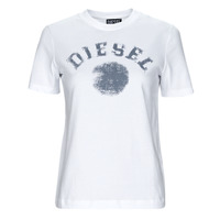 Textil Ženy Trička s krátkým rukávem Diesel T-REG-G7 Bílá / Modrá