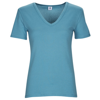 Textil Ženy Trička s krátkým rukávem Petit Bateau A070N01 Modrá