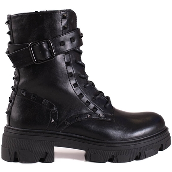 Pk Kotníkové boty Designové černé dámské kotníčkové boty na plochém podpatku - ruznobarevne