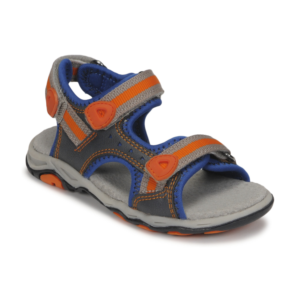 Boty Chlapecké Sportovní sandály Kickers KIWI Modrá / Oranžová