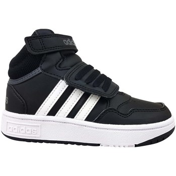 adidas Kotníkové boty Dětské Hoops Mid 30 AC I - Černá