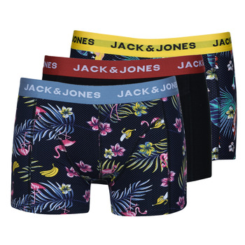 Spodní prádlo Muži Boxerky Jack & Jones JACFLOWER BIRD TRUNKS X3           
