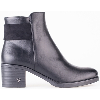 Boty Ženy Kotníkové boty W. Potocki Komfortní  kotníčkové boty černé dámské na širokém podpatku 