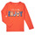 Textil Dívčí Trička s krátkým rukávem Name it NMFVIX LS TOP Oranžová