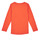 Textil Dívčí Trička s krátkým rukávem Name it NMFVIX LS TOP Oranžová