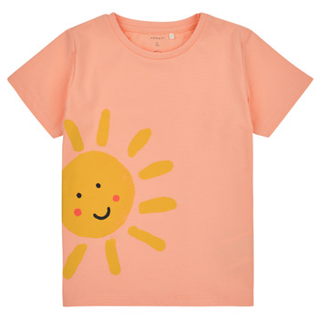 Textil Chlapecké Trička s krátkým rukávem Name it NMMFAMA SS TOP Oranžová