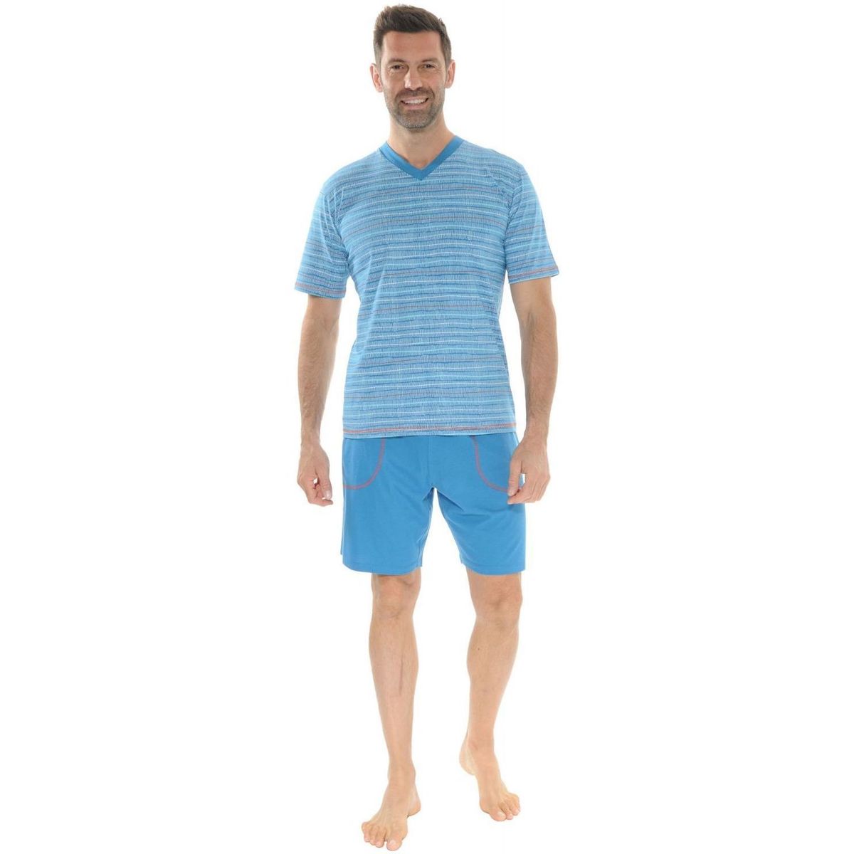 Textil Muži Pyžamo / Noční košile Christian Cane NATAN Modrá