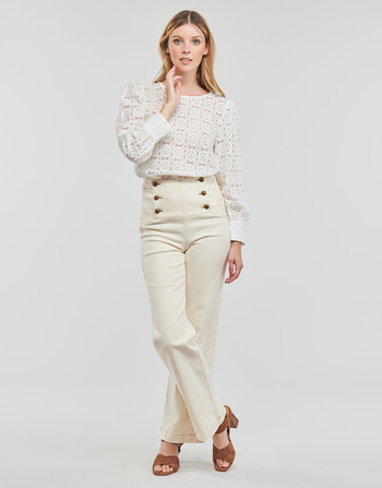 Textil Ženy Kapsáčové kalhoty Betty London JEANNE Krémově bílá