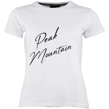 Peak Mountain Trička s krátkým rukávem T-shirt manches courtes femme ATRESOR - Bílá