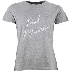 Textil Ženy Trička s krátkým rukávem Peak Mountain T-shirt manches courtes femme ATRESOR Šedá