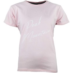 Textil Ženy Trička s krátkým rukávem Peak Mountain T-shirt manches courtes femme ATRESOR Růžová