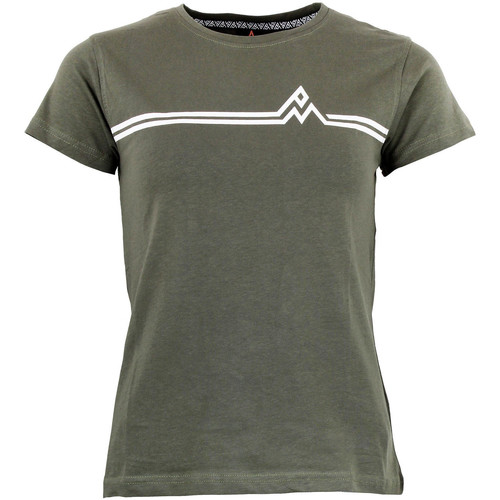 Textil Ženy Trička s krátkým rukávem Peak Mountain T-shirt manches courtes femme AURELIE Zelená