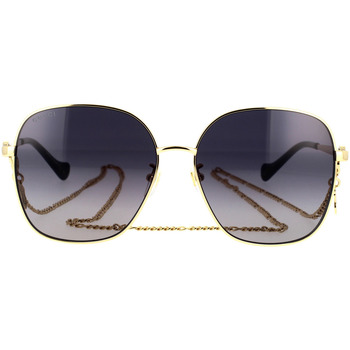Hodinky & Bižuterie Ženy sluneční brýle Gucci Occhiali da Sole  GG1089SA 001 con Catena Zlatá