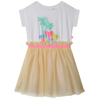 Textil Dívčí Krátké šaty Billieblush U12811-10P Bílá / Žlutá