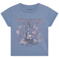 Textil Dívčí Trička s krátkým rukávem Zadig & Voltaire X15383-844-C Modrá
