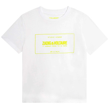 Textil Chlapecké Trička s krátkým rukávem Zadig & Voltaire X25355-N05-J Bílá