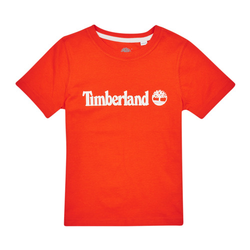 Textil Chlapecké Trička s krátkým rukávem Timberland T25T77 Červená