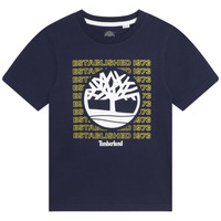 Textil Chlapecké Trička s krátkým rukávem Timberland  Tmavě modrá