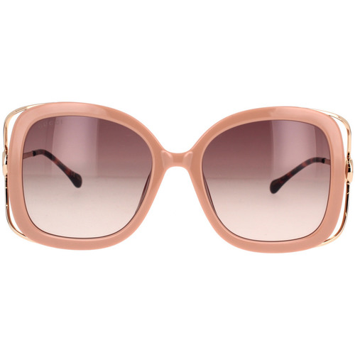 Hodinky & Bižuterie Ženy sluneční brýle Gucci Occhiali da Sole  GG1021S 003 Růžová