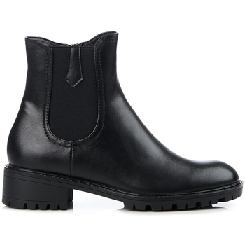 Pk Kotníkové boty Praktické dámské kotníčkové boty černé na plochém podpatku - ruznobarevne