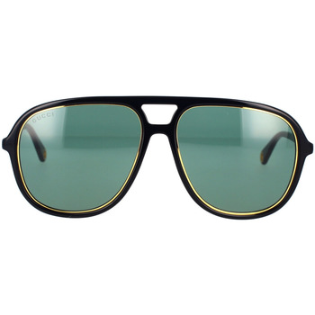 Hodinky & Bižuterie sluneční brýle Gucci Occhiali da Sole  GG1077S 002 Černá