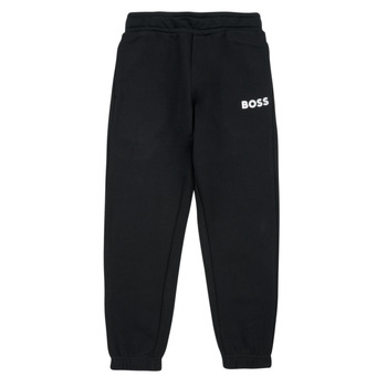 Textil Chlapecké Teplákové kalhoty BOSS J24829-09B-C Černá