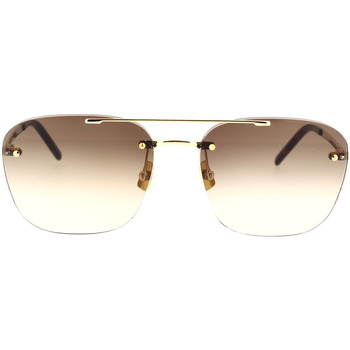 Hodinky & Bižuterie Děti sluneční brýle Yves Saint Laurent Occhiali da Sole Saint Laurent SL309 Rimless 003 Zlatá