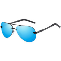 Hodinky & Bižuterie sluneční brýle Veyrey Polarizační brýle pilotky Laudin modrá skla 