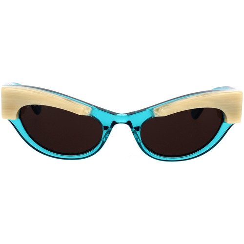 Hodinky & Bižuterie Ženy sluneční brýle Gucci Occhiali da Sole  GG1167S 004 Modrá