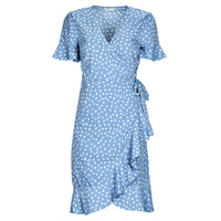 Textil Ženy Krátké šaty Only ONLOLIVIA S/S WRAP DRESS Modrá