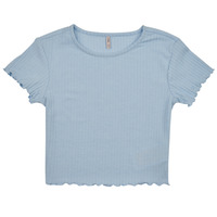 Textil Dívčí Trička s krátkým rukávem Only KOGNELLA S/S O-NECK TOP JRS Modrá / Nebeská modř