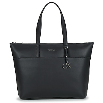 Taška Ženy Velké kabelky / Nákupní tašky Calvin Klein Jeans CK MUST SHOPPER LG W/SLIP PKT Černá