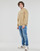 Textil Muži Mikiny Calvin Klein Jeans SHRUNKEN BADGE CREW NECK Béžová