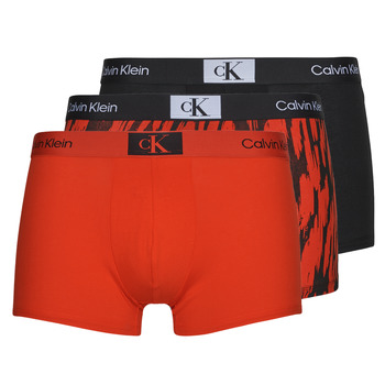 Spodní prádlo Muži Boxerky Calvin Klein Jeans TRUNK 3PK X3 Černá / Červená