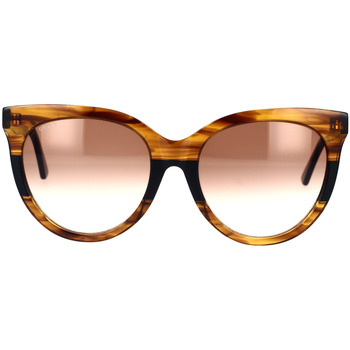 Hodinky & Bižuterie Ženy sluneční brýle Gucci Occhiali da Sole  GG0179SA 004 Hnědá