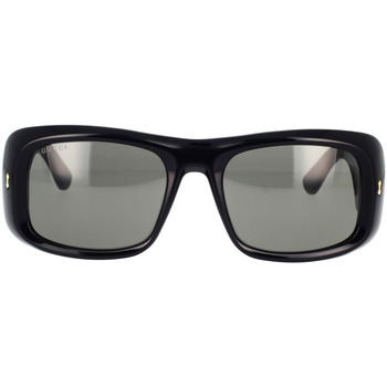 Hodinky & Bižuterie Muži sluneční brýle Gucci Occhiali da sole  GG1080S 001 Černá