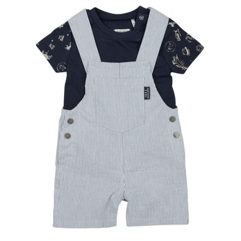 Textil Chlapecké Overaly / Kalhoty s laclem Ikks XW37041 Modrá