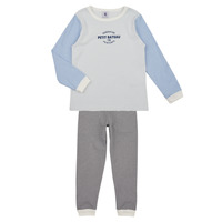 Textil Děti Pyžamo / Noční košile Petit Bateau FRERE Modrá / Bílá