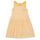 Textil Dívčí Krátké šaty Petit Bateau FLAVY Bílá / Žlutá