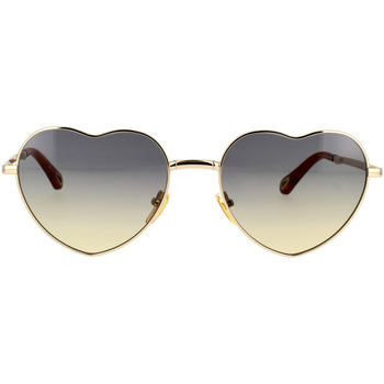 Hodinky & Bižuterie Ženy sluneční brýle Chloe Occhiali da Sole Chloé CH0071S 002 Zlatá