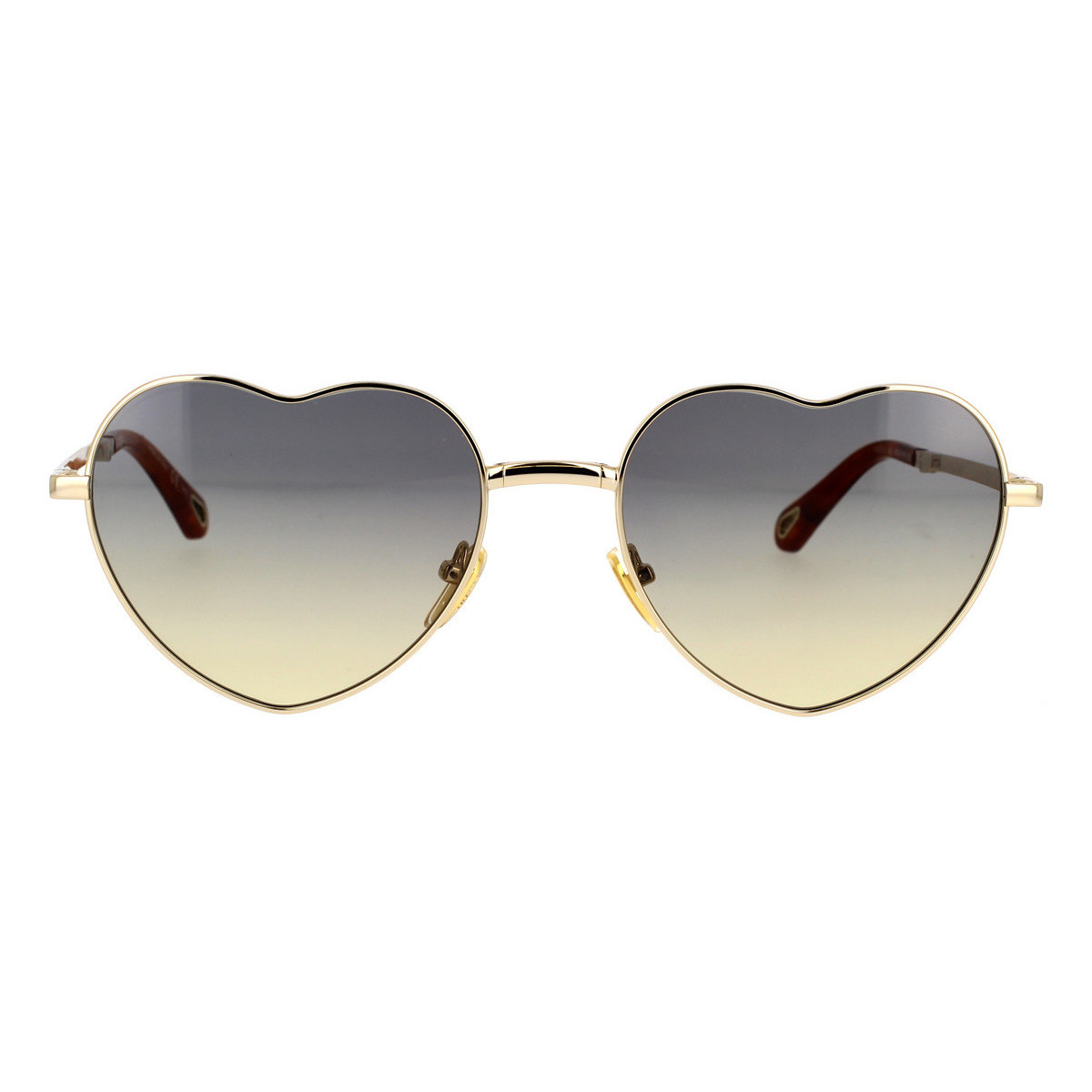 Hodinky & Bižuterie Ženy sluneční brýle Chloe Occhiali da Sole Chloé CH0071S 002 Zlatá