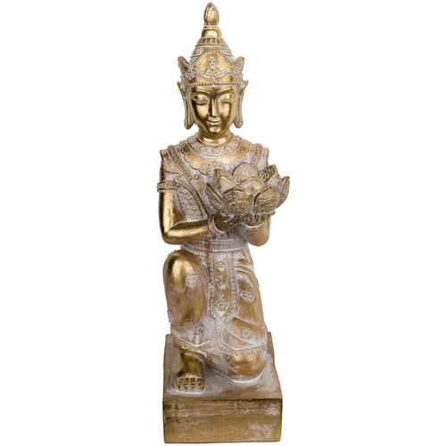 Bydlení Sošky a figurky Signes Grimalt Buddha S Koleny Zlatá
