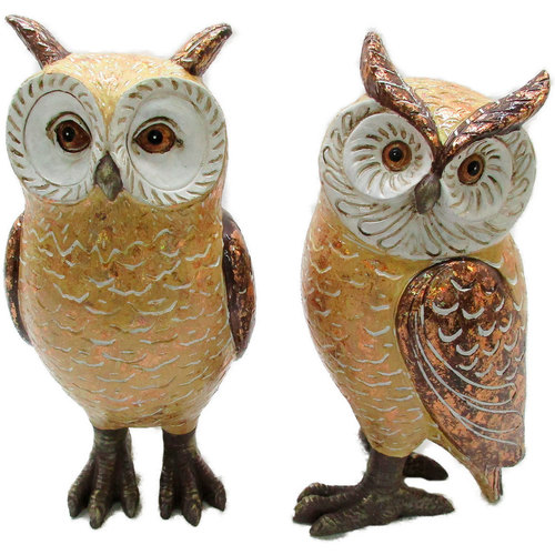 Bydlení Sošky a figurky Signes Grimalt Owl Obrázek ​​2 Jednotky Žlutá