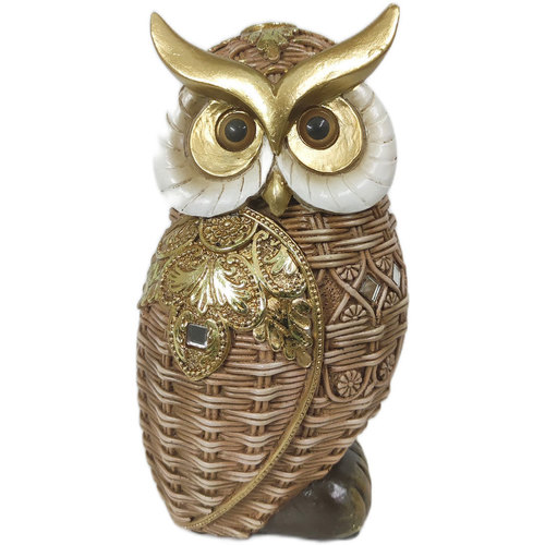 Bydlení Sošky a figurky Signes Grimalt Owl Postava Zlatá