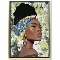 Bydlení Obrazy / plátna Signes Grimalt Africká Žena Box Zelená