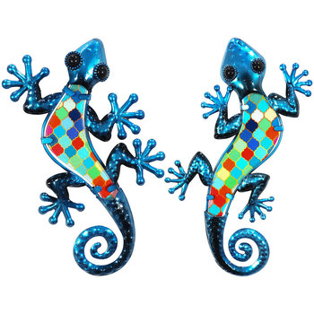 Bydlení Sošky a figurky Signes Grimalt Lagartija 2U Nástěnná Ornament Modrá
