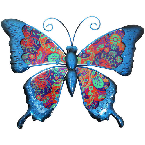 Bydlení Sošky a figurky Signes Grimalt Ozdoba Na Zeď Motýlů Modrá