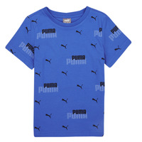 Textil Chlapecké Trička s krátkým rukávem Puma ESS+ LOGO POWER AOP Černá