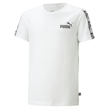 Textil Chlapecké Trička s krátkým rukávem Puma ESS TAPE CAMO Bílá
